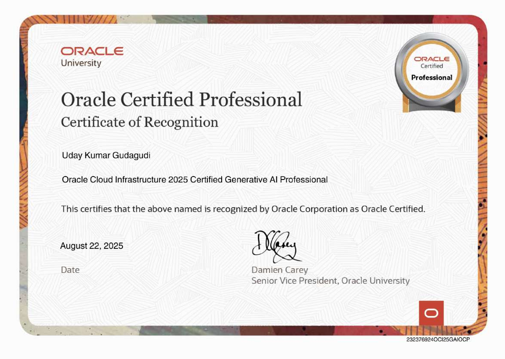 Python for Data Science and Machine Learning certificate